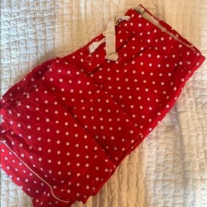 Red & White Holiday pajama pants - JCREW